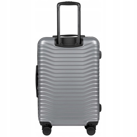 Walizka twarda średnia poliwęglan (polikarbonat) PC140 M SILVER 63 l