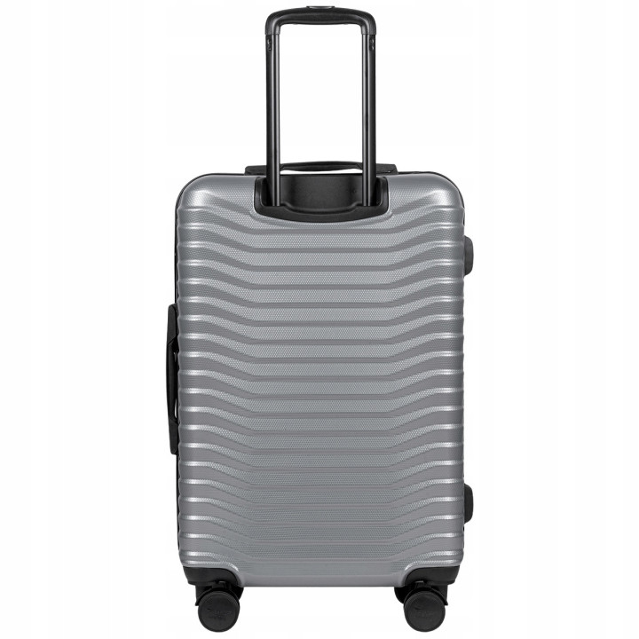 Walizka twarda średnia poliwęglan (polikarbonat) PC140 M SILVER 63 l