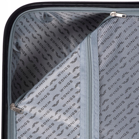 Walizka twarda średnia ABS SN120 M BLACK 63 l