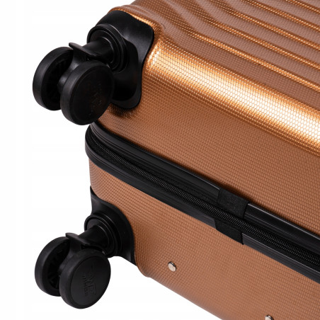 Walizka twarda średnia poliwęglan (polikarbonat) PC140 M SILVER 63 l