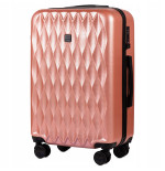 Walizka WINGS twarda średnia poliwęglan (polikarbonat) PC190 M PINK 63 l