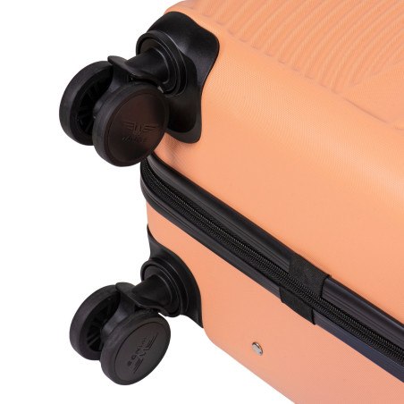 Walizka twarda średnia ABS SN120 M BLACK 63 l