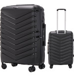 Walizka WINGS twarda średnia polipropylen PHX01M BLACK 63 l