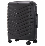 Walizka WINGS twarda średnia polipropylen PHX01M BLACK 63 l
