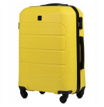 Wings Walizka twarda średnia ABS GAN01-M-YELLOW 63 l