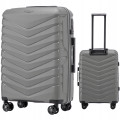 Walizka WINGS twarda średnia polipropylen PHX01 M DARK GREY 63 l