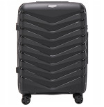 Walizka WINGS twarda średnia polipropylen PHX01M BLACK 63 l