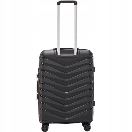 Walizka WINGS twarda średnia polipropylen PHX01M BLACK 63 l