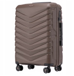 Walizka WINGS twarda średnia polipropylen PHX01 M BROWN 63 l