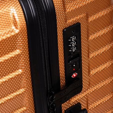 Walizka twarda średnia poliwęglan (polikarbonat) PC140 M SILVER 63 l