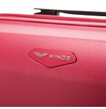 Walizka WINGS twarda średnia polipropylen PHX01 M DARK GREY 63 l