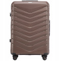 Walizka WINGS twarda średnia polipropylen PHX01 M BROWN 63 l