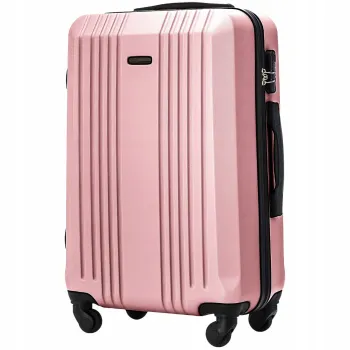 Walizka WINGS twarda średnia ABS KST01 M ROSE GOLD 68 l