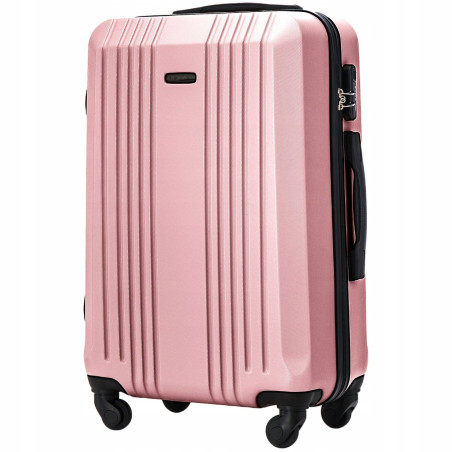 Walizka WINGS twarda średnia ABS KST01 M ROSE GOLD 68 l