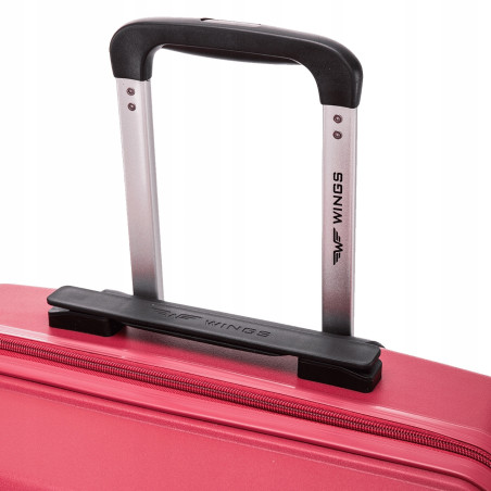 Walizka WINGS twarda średnia polipropylen PHX01 M DARK GREY 63 l