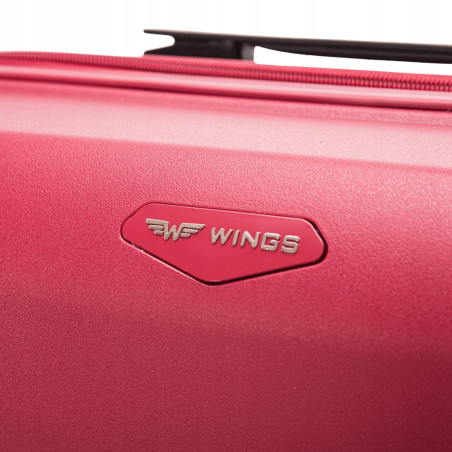 Walizka WINGS twarda średnia polipropylen PHX01M BLACK 63 l