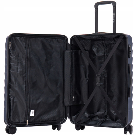 Wings Walizka twarda średnia ABS PEA01-M-BLUE 63 l