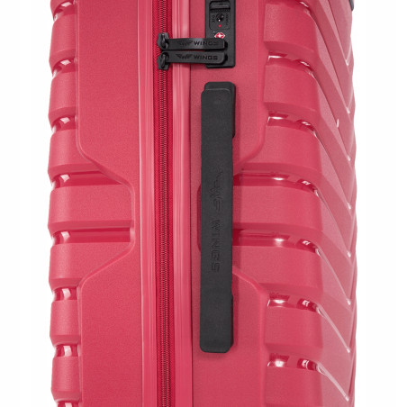 Walizka WINGS twarda średnia polipropylen PHX01M BLACK 63 l