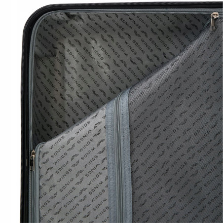 Walizka WINGS twarda średnia ABS KST01 M ROSE GOLD 68 l