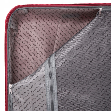 Walizka WINGS twarda średnia polipropylen PHX01M BLACK 63 l