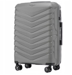 Walizka WINGS twarda średnia polipropylen PHX01 M DARK GREY 63 l