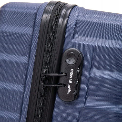 Wings Walizka twarda średnia ABS PEA01-M-BLUE 63 l
