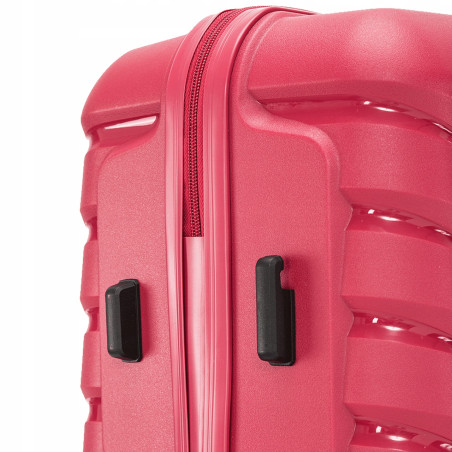 Walizka WINGS twarda średnia polipropylen PHX01 M BROWN 63 l