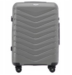 Walizka WINGS twarda średnia polipropylen PHX01 M DARK GREY 63 l