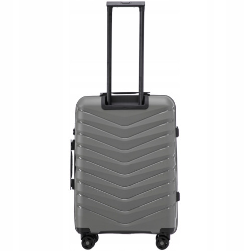 Walizka WINGS twarda średnia polipropylen PHX01 M DARK GREY 63 l