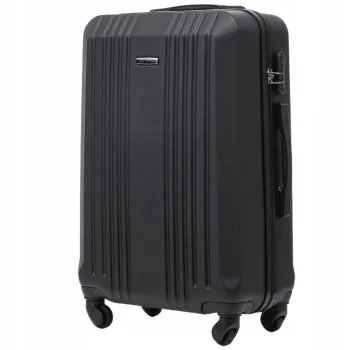 WALIZKA WINGS ŚREDNIA 24" 63l ABS 4 KOŁA KST01 M BLACK