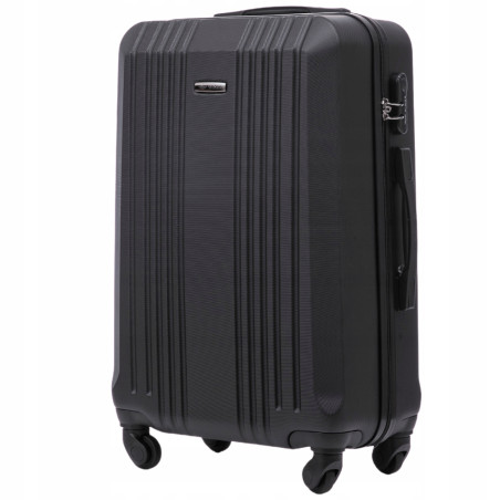 WALIZKA WINGS ŚREDNIA 24" 63l ABS 4 KOŁA KST01 M BLACK