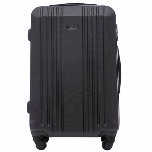 WALIZKA WINGS ŚREDNIA 24" 63l ABS 4 KOŁA KST01 M BLACK