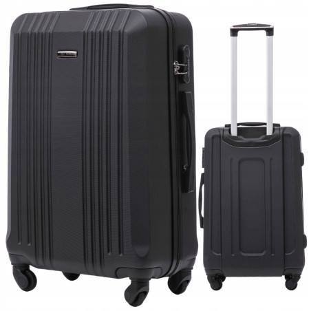 WALIZKA WINGS ŚREDNIA 24" 63l ABS 4 KOŁA KST01 M BLACK