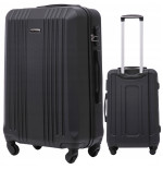 WALIZKA WINGS ŚREDNIA 24" 63l ABS 4 KOŁA KST01 M BLACK
