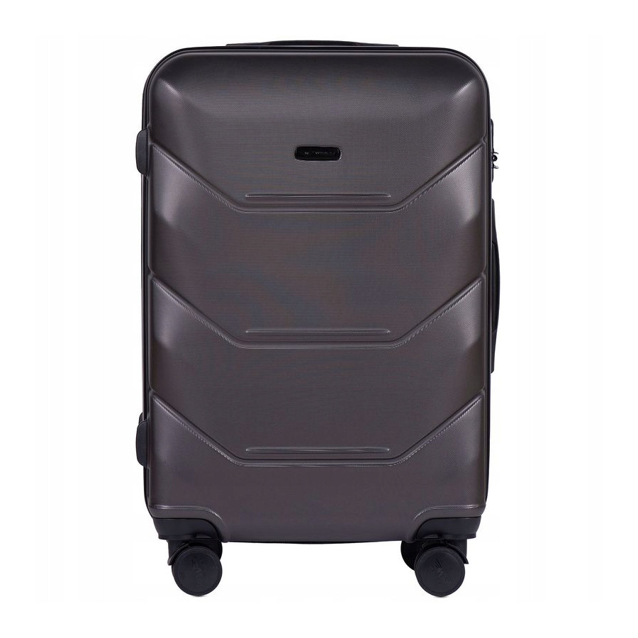 Walizka WINGS twarda średnia ABS 149 M DARK GREY 63 l