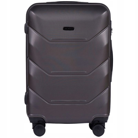 Walizka WINGS twarda średnia ABS 149 M DARK GREY 63 l