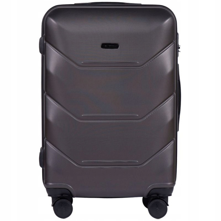 Walizka WINGS twarda średnia ABS 149 M DARK GREY 63 l