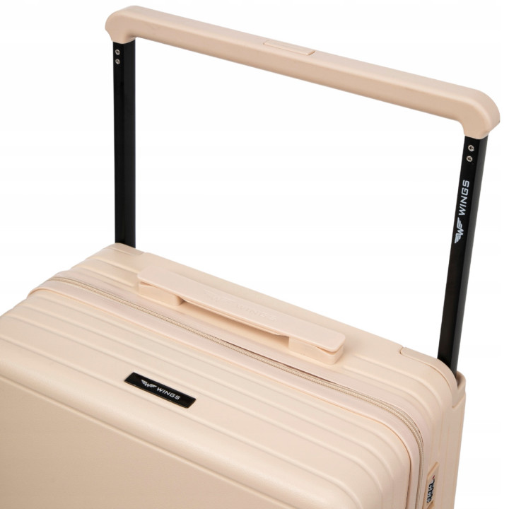 Walizka WINGS twarda średnia ABS BNT01 M DIRTY WHITE 63 l