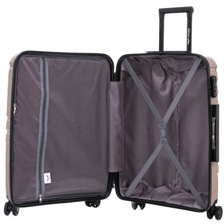 WALIZKA ŚREDNIA WINGS POLIPROPYLEN 63L WINGS PHX02 M CHAMPAGNE