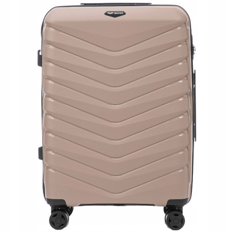 WALIZKA ŚREDNIA WINGS POLIPROPYLEN 63L WINGS PHX02 M CHAMPAGNE