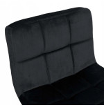 Hoker regulowany Monzo czarny Velvet