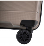 Walizka twarda WINGS średnia polipropylen HWF02 M CHAMPAGNE 63 l