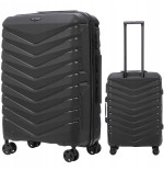 Walizka WINGS twarda średnia polipropylen PHX02 M BLACK 63 l