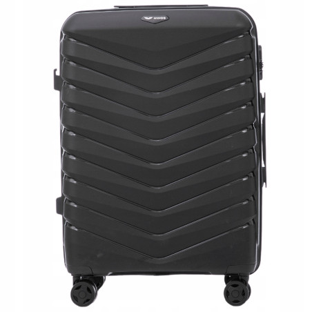 Walizka WINGS twarda średnia polipropylen PHX02 M BLACK 63 l