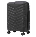 Walizka WINGS twarda średnia polipropylen PHX02 M BLACK 63 l