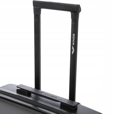 Walizka WINGS twarda średnia polipropylen PHX02 M BLACK 63 l