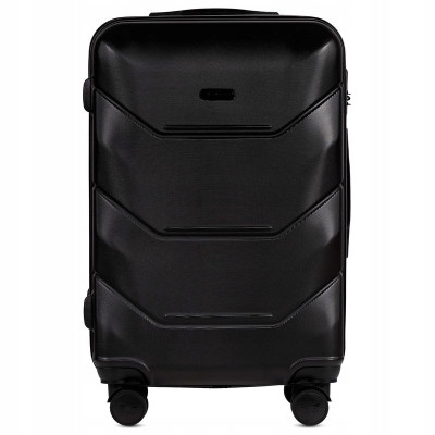 WALIZKA ŚREDNIA POJEMNA Z POSZERZENIEM WINGS ABS 149 63 l BLACK