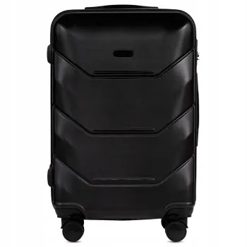 WALIZKA ŚREDNIA POJEMNA Z POSZERZENIEM WINGS ABS 149 63 l BLACK