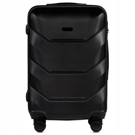 WALIZKA ŚREDNIA POJEMNA Z POSZERZENIEM WINGS ABS 149 63 l BLACK