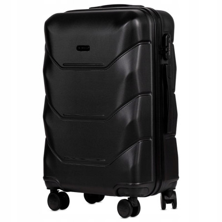 WALIZKA ŚREDNIA POJEMNA Z POSZERZENIEM WINGS ABS 149 63 l BLACK